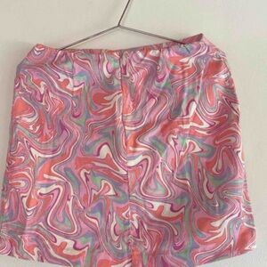 Colorful Swirl Pattern Skirt